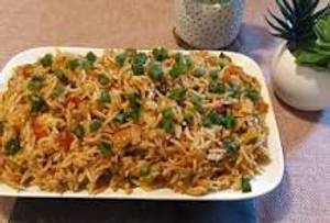 Schezwan egg fried rice