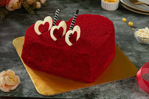Red Velvet Heart Shape Cake