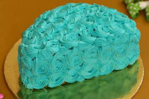 Blue Fantasy Half Cake - Chocolate