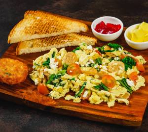 Italian Sausage & Scrambled Egg Breakfast