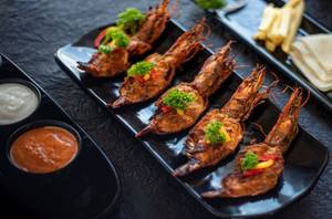 Bbq Tiger Prawns