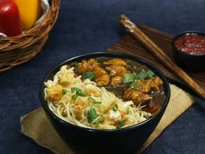 Chicken Noodles & Manchurian Bowl