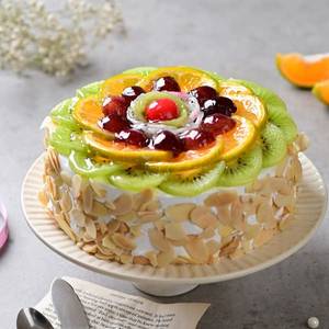 Fresh Fruit Custard Cake 500 G
