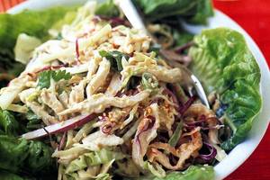 Coleslaw chicken salad