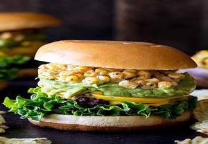 Corn And Cheese Burger