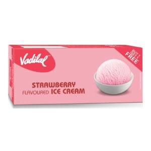 Strawberry Flavoured Ice Cream [700 Ml + 700 Ml]