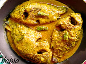 Mustard/Sorshe Style - Tilapia [Jilapi] Fish Curry [1 Pc]