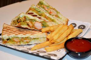 Tandoori Chicken Tikka Sandwich.