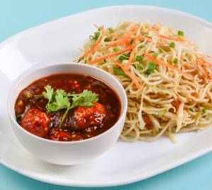 Veg Manchurian Noodles