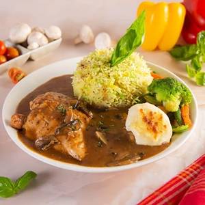 Grilled Chicken Steak With Pepper Sauce