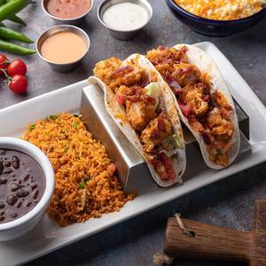 Cajun Chicken Tacos with pork bacon 2 pcs