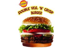 Double Veg and Crisp Burger