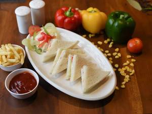 Plain Fresh Vegetable Sandwich