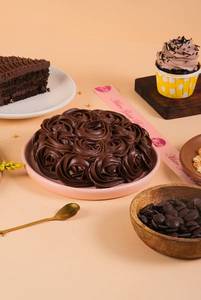 Eggless Double Chocolate Cake