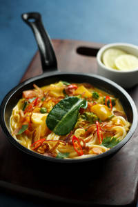 Burmese Coconut And Noodles Curry