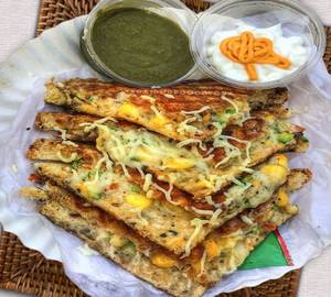 Cheese corn sandwich