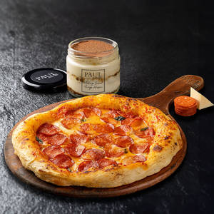 Pepperoni Pizza & Tiramisu Combo