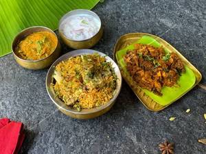 Chicken Biriyani + Pepper Chicken