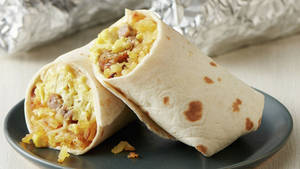 Egg And Sausage Burrito