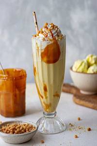 Butterscotch Ice Cream Milkshake