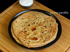2 Paneer Paratha With Curd