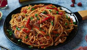 Spicy Tandoori Chicken Noodles.