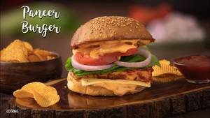 Paneer Masala Burger + Veg Sandwich