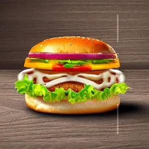 Veg Cheese Burst Burger