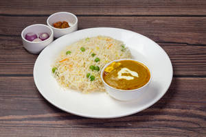 Peas Pulao  &  Paneer Butter Masala