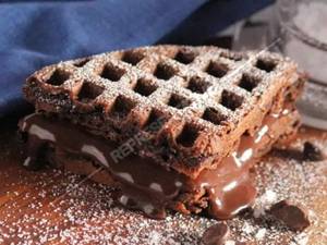 Belgian Dark Chocolate Waffle