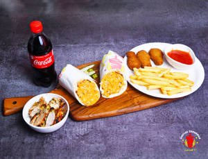Tandoori Loaded Shawarma + French Fries + Cold Drink