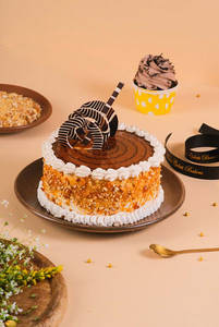 Eggless Butterscotch Cake