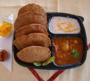 Churi Puri Chole  Raita