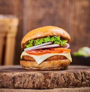 Crispy Fried Veg Burger