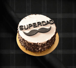 Super Dad Moustache Black Forest Cake