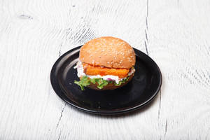 Paneer mexican burger