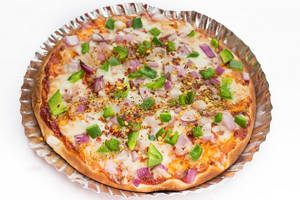 Cheese Onion Capsicum Pizza