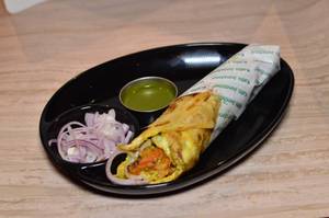 Double Egg Double Chicken Tikka Roll