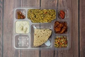 Roti Chawal Dal Thali