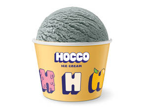 Charcoal Lychee Ice Cream