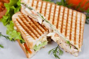 Mix Vegetable Black Olive Sandwich Pizza