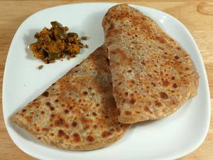 Sweet Paratha With Butter Achar