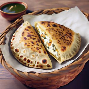 Stuffed Cottage Cheese Kulcha