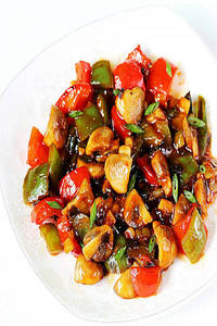 Chilly Mushroom Dry