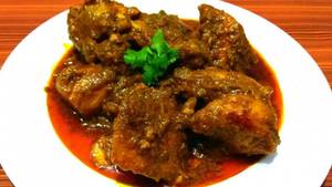 Chicken Kosha With Alu