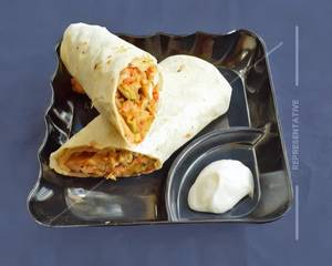 Double Egg Chilli Chicken Roll