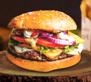 Tanddori schezwan burger