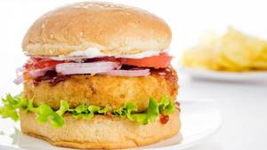 Basic Aloo Tikki Burger