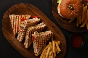 Grilled Chicken Ceaser Sandwitch & Masala Thumbs Up Combo