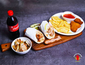 Hot Dog Fully Loaded Shawarma + French Fries + Cold Drink